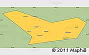 Savanna Style Simple Map of Novoduginskiy, cropped outside