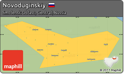 Savanna Style Simple Map of Novoduginskiy, single color outside