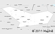 Silver Style Simple Map of Novoduginskiy
