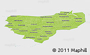 Physical Panoramic Map of Smolensk Oblast, single color outside