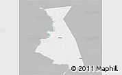Gray 3D Map of Rudnyanskiy, single color outside