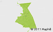 Physical 3D Map of Rudnyanskiy, single color outside