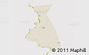 Shaded Relief 3D Map of Rudnyanskiy, single color outside