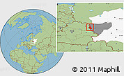 Savanna Style Location Map of Rudnyanskiy, highlighted parent region, highlighted grandparent region