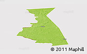 Physical Panoramic Map of Rudnyanskiy, cropped outside