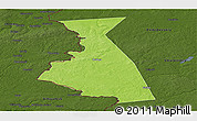 Physical Panoramic Map of Rudnyanskiy, darken
