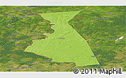 Physical Panoramic Map of Rudnyanskiy, satellite outside