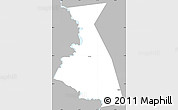 Gray Simple Map of Rudnyanskiy, single color outside