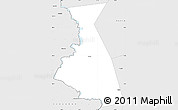 Silver Style Simple Map of Rudnyanskiy