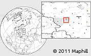 Blank Location Map of Vyazma, highlighted parent region
