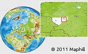 Physical Location Map of Vyazma, highlighted parent region