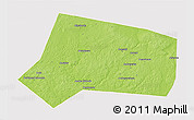 Physical 3D Map of Yelninskiy, cropped outside