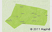 Physical 3D Map of Yelninskiy, lighten