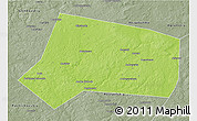 Physical 3D Map of Yelninskiy, semi-desaturated