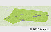 Physical Panoramic Map of Yelninskiy, lighten