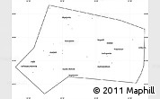 Blank Simple Map of Yelninskiy, cropped outside