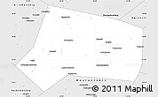 Silver Style Simple Map of Yelninskiy