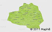 Physical 3D Map of Tula Oblast, single color outside