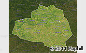 Satellite 3D Map of Tula Oblast, darken