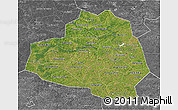 Satellite 3D Map of Tula Oblast, desaturated