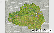 Satellite 3D Map of Tula Oblast, lighten, semi-desaturated