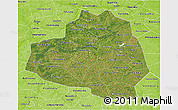 Satellite 3D Map of Tula Oblast, physical outside