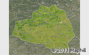 Satellite 3D Map of Tula Oblast, semi-desaturated