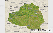 Satellite 3D Map of Tula Oblast, shaded relief outside