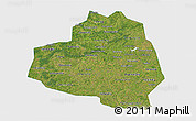 Satellite 3D Map of Tula Oblast, single color outside