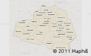 Shaded Relief 3D Map of Tula Oblast, lighten, semi-desaturated