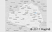 Silver Style 3D Map of Tula Oblast
