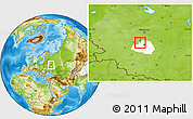 Physical Location Map of Aleksin, highlighted parent region