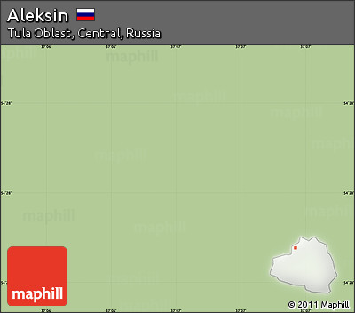 Savanna Style Simple Map of Aleksin, single color outside