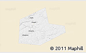 Classic Style 3D Map of Aleksinskiy, single color outside