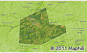 Satellite 3D Map of Aleksinskiy, physical outside