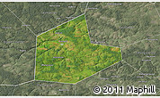 Satellite 3D Map of Aleksinskiy, semi-desaturated