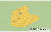 Savanna Style 3D Map of Aleksinskiy, single color outside