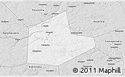 Silver Style 3D Map of Aleksinskiy