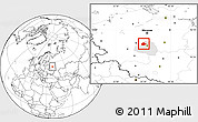 Blank Location Map of Aleksinskiy, highlighted parent region