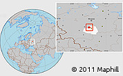 Gray Location Map of Aleksinskiy, highlighted parent region