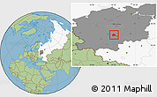 Savanna Style Location Map of Aleksinskiy, highlighted country, highlighted grandparent region