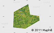 Satellite Map of Aleksinskiy, single color outside