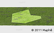 Physical Panoramic Map of Aleksinskiy, darken