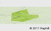 Physical Panoramic Map of Aleksinskiy, lighten