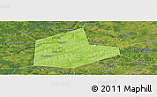 Physical Panoramic Map of Aleksinskiy, satellite outside