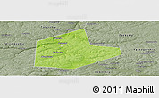 Physical Panoramic Map of Aleksinskiy, semi-desaturated