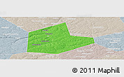Political Panoramic Map of Aleksinskiy, lighten, semi-desaturated