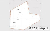 Classic Style Simple Map of Aleksinskiy, cropped outside