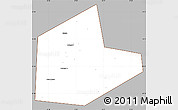 Gray Simple Map of Aleksinskiy, cropped outside