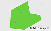 Political Simple Map of Aleksinskiy, single color outside
